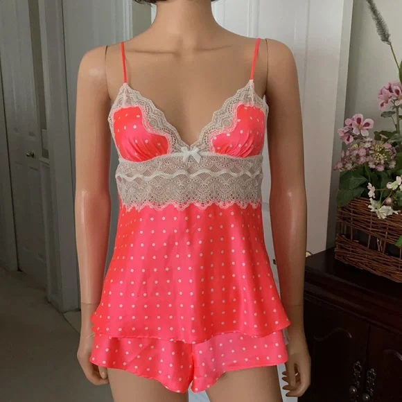 NWOT Vintage Victoria Secret silky soft cami dancer panty set